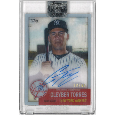 Gleyber Torres Autographed Card 2020 Topps Archives Clearly Authentic # RA-GT Ltd Ed of 99