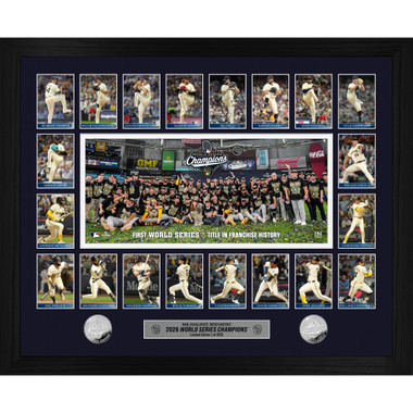 Milwaukee Brewers 20206 World Series Champions Memorable Moments Silver Coin 18" x 22" Photo Mint