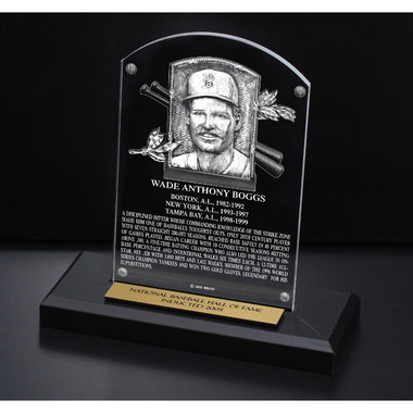 Wade Boggs Acrylic Replica Hall of Fame Plaque