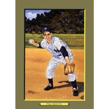 Phil Rizzuto Perez-Steele Hall of Fame Great Moments Limited Edition Jumbo Postcard # 106