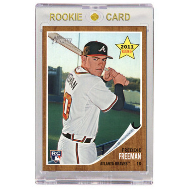 Freddie Freeman Atlanta Braves 2011 Topps Heritage # 76 Rookie Card