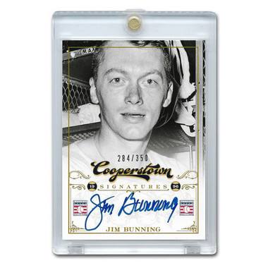 Jim Bunning Autographed Card 2012 Panini Cooperstown Ltd Ed 350