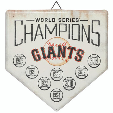 San Francisco Giants World Series Champions Home Plate Metal Wall Art