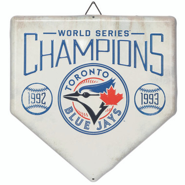 Toronto Blue Jays World Series Champions Home Plate Metal Wall Art