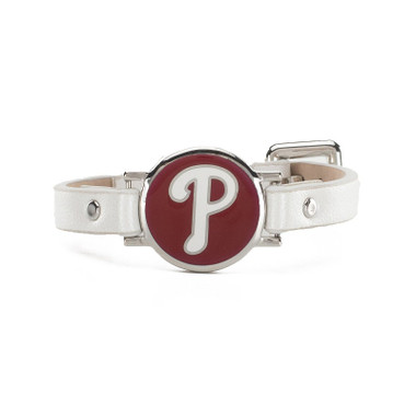 Rustic Cuff Philadelphia Phillies Leather Women’s “Betsy” Bracelet