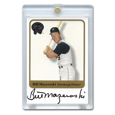 Bill Mazeroski Autographed Card 2001 Fleer Greats of the Game