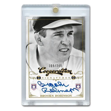 Brooks Robinson Autographed Card 2012 Panini Cooperstown Ltd Ed of 349