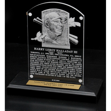 Roy Halladay Acrylic Replica Hall of Fame Plaque