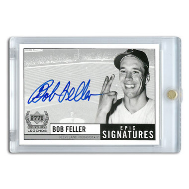 Bob Feller Autographed Card 1999 Upper Deck Century Legends