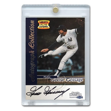 Goose Gossage Autographed Card 1999 Fleer Sports Illustrated Greats