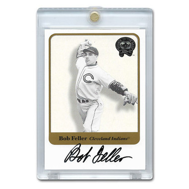 Bob Feller Autographed Card 2001 Fleer Greats of the Game