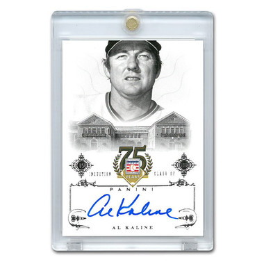 Al Kaline Autographed Card 2014 Panini Cooperstown HOF 75th Anniversary # 96