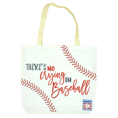 Baseball Hall of Fame No Crying Tote Bag