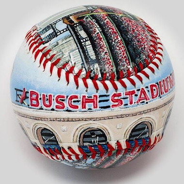 Busch Stadium III Unforgettaballs Limited Commemorative Baseball with Lucite Gift Box