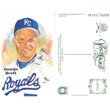 Perez-Steele George Brett Limited Edition Postcard