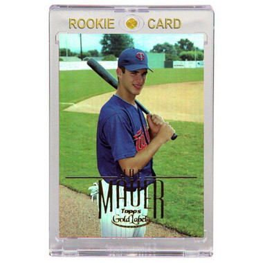 Joe Mauer Minnesota Twins 2002 Topps Gold Label # 164 Rookie Card