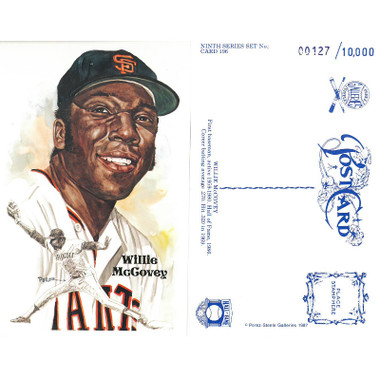 Perez-Steele Willie McCovey Limited Edition Postcard