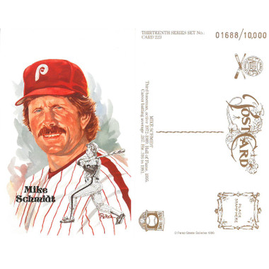 Perez-Steele Mike Schmidt Limited Edition Postcard