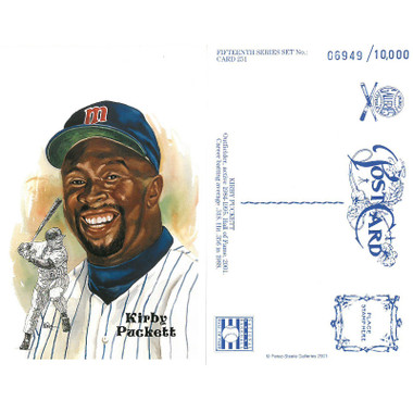 Perez-Steele Kirby Puckett Limited Edition Postcard