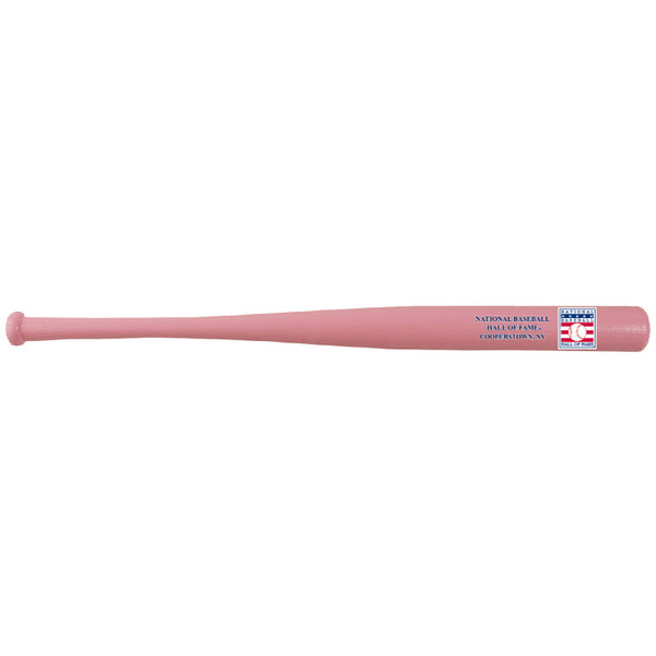 Baseball Hall of Fame Pink 18 inch Wood Mini Bat