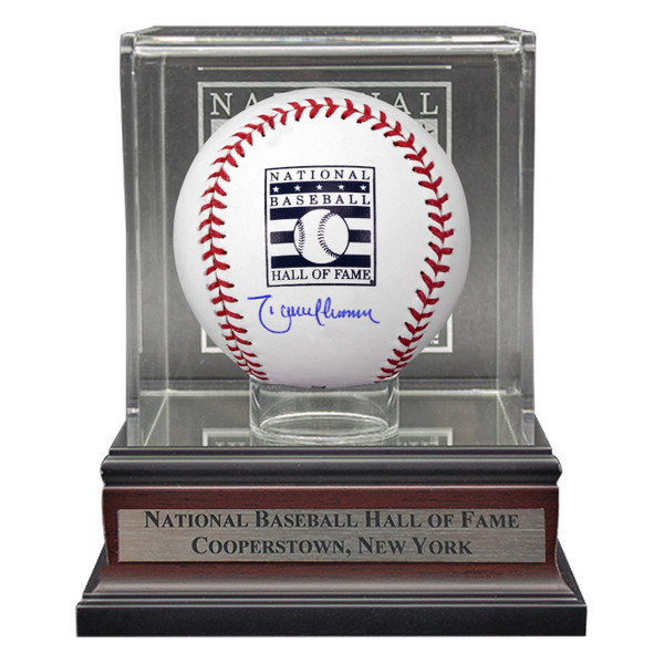 Randy Johnson Autographed Hall of Fame Logo Baseball with Case (MLB/Fanatics)