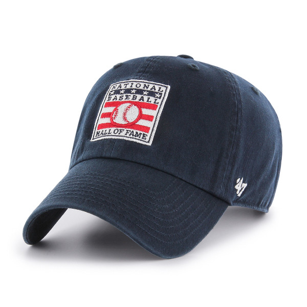 Men's Baseball Hall of Fame Navy Logo Clean Up Adjustable Cap