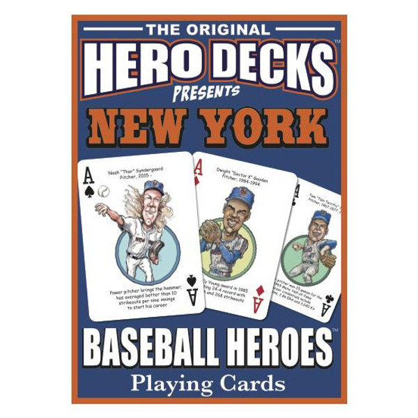 Hero Decks Caricature Playing Cards For New York Mets Fans