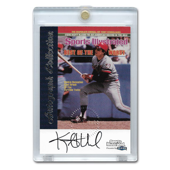 Kent Hrbek Autographed Card 1999 Fleer Sports Illustrated Greats