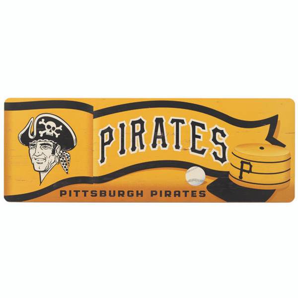 Open Road Pittsburgh Pirates 10 x 28 Wood Cooperstown Collection Wall Art