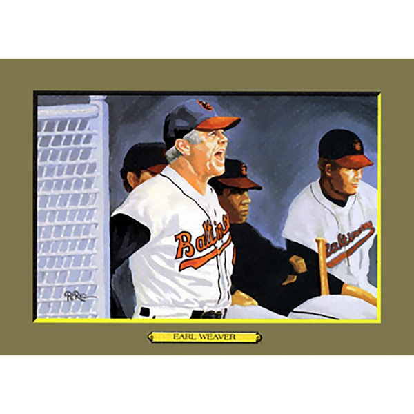 Earl Weaver Perez-Steele Hall of Fame Great Moments Limited Edition Jumbo Postcard # 108