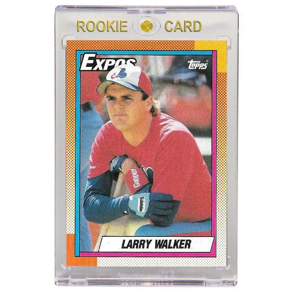 Larry Walker Montreal Expos 1990 Topps # 757 Rookie Card