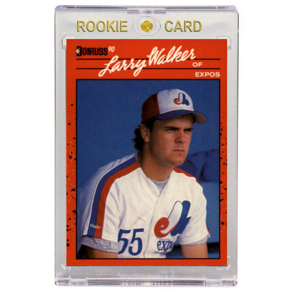 Larry Walker Montreal Expos 1990 Donruss # 578 Rookie Card