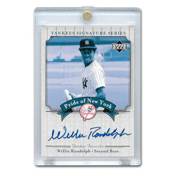 Willie Randolph Autographed Card 2003 Upper Deck Yankees Signature Series #PN-WR