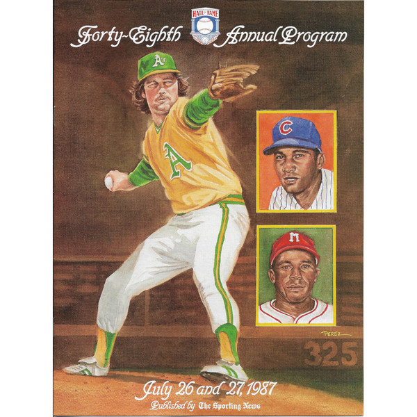 1987 Baseball Hall of Fame Official Induction Program