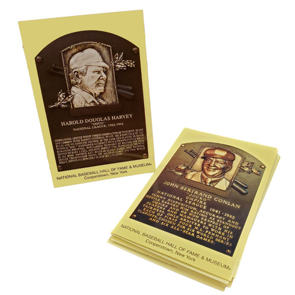 Umpires Baseball Hall of Fame Plaque Postcard Set (10)