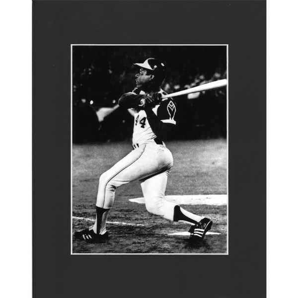 Matted 8x10 Photo- Hank Aaron 715th Homerun