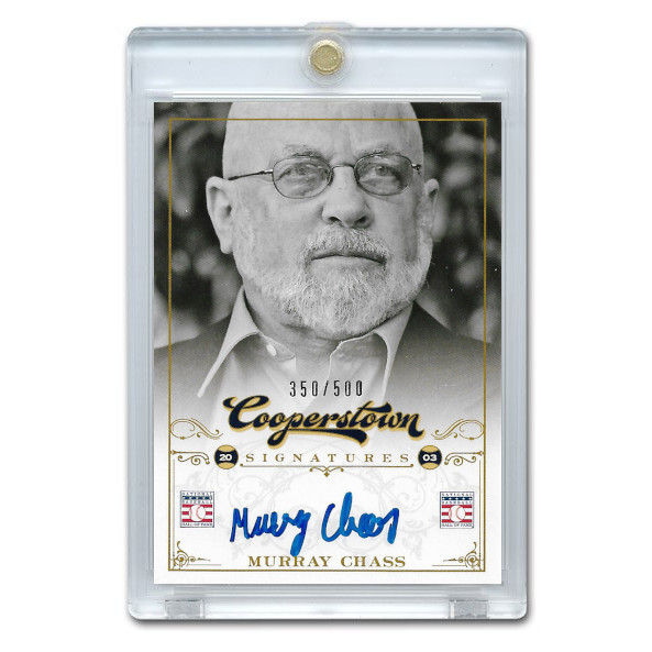 Murray Chass Autographed Card 2012 Panini Cooperstown Ltd Ed of 500