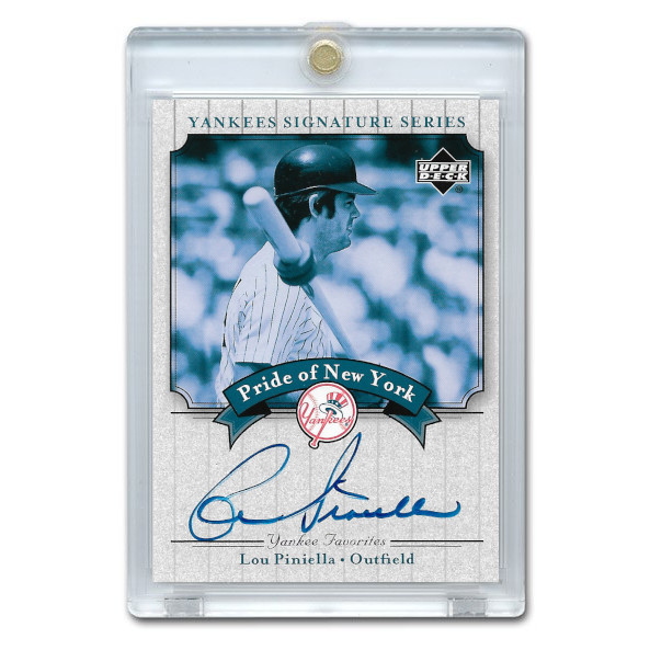 Lou Piniella Autographed Card 2003 Upper Deck Yankees Signature Series #PN-LP