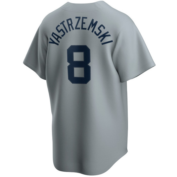 Men’s Nike Carl Yastrzemski Boston Red Sox Cooperstown Collection Gray Jersey