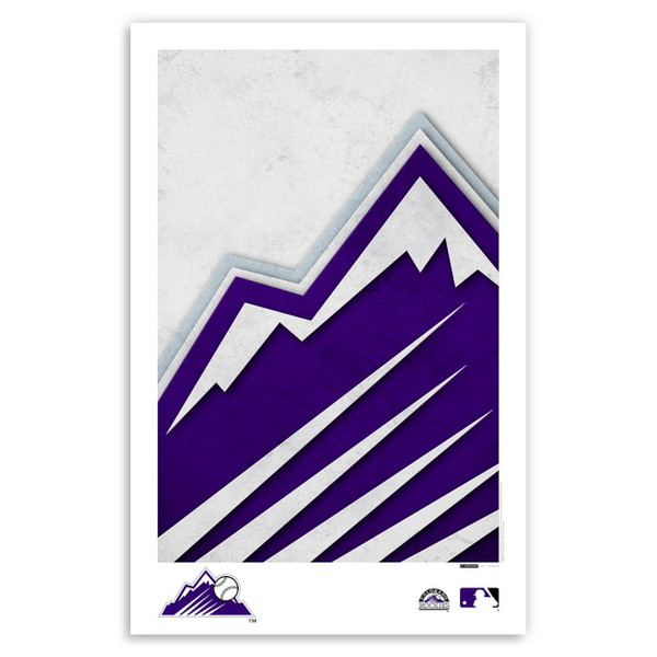 Colorado Rockies Minimalist Team Logo Collection 11 x 17 Fine Art Print by artist S. Preston