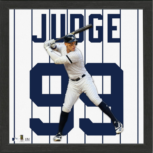 Highland Mint Aaron Judge New York Yankees 13 x 13 Impact Jersey Framed Photo