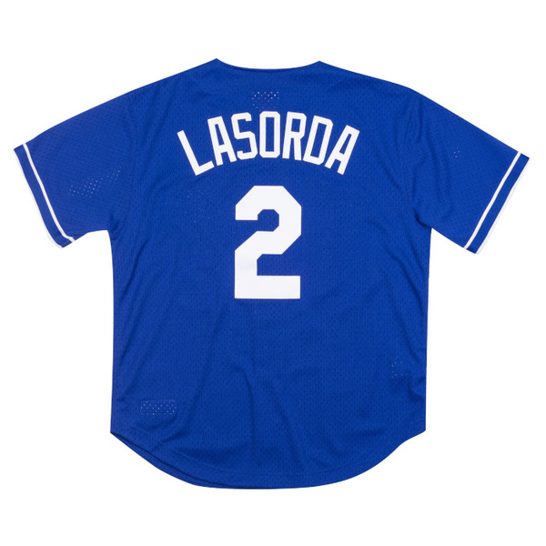 Men's Mitchell & Ness Tommy Lasorda 1995 Los Angeles Dodgers Batting Practice Cooperstown Jersey