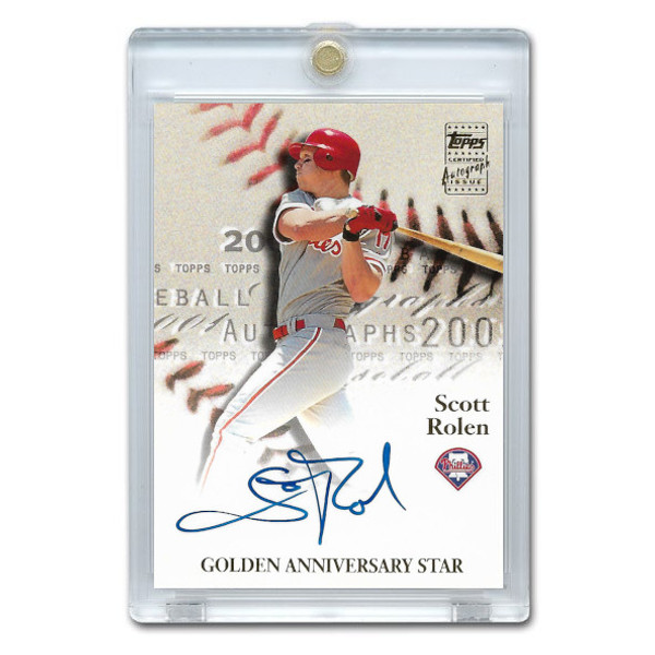 Scott Rolen Autographed Card 2001 Topps Golden Anniversary # GAA-SR