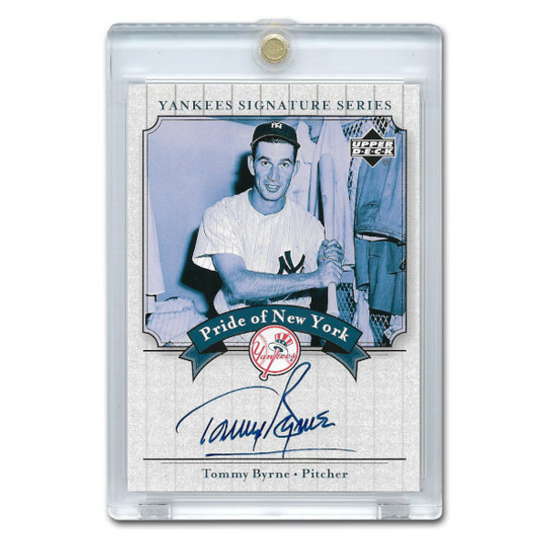 Tommy Byrne Autographed Card 2003 Upper Deck Yankees Signature Series #PN-TB