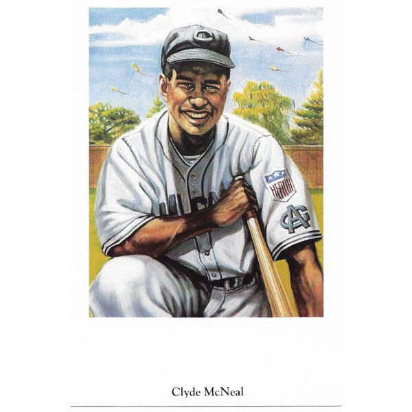 Clyde McNeal 1991 Ron Lewis Negro Leagues Fine Art Postcard # 9