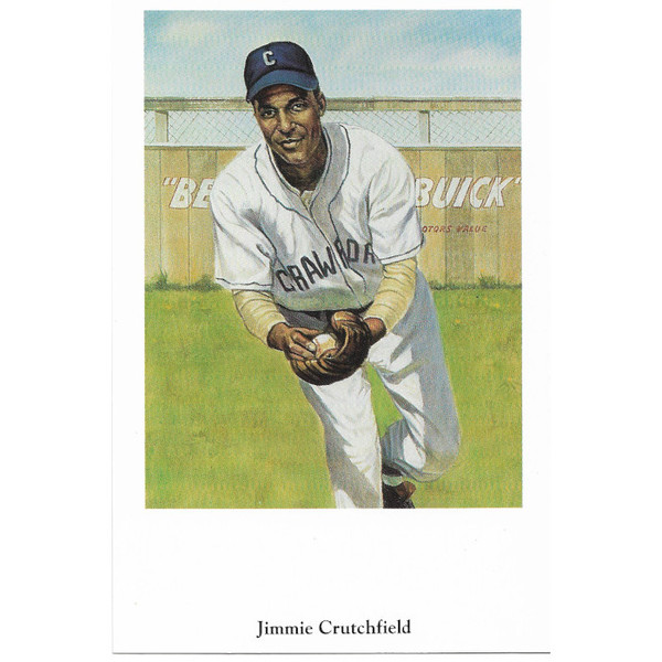 Jimmie Crutchfield 1991 Ron Lewis Negro Leagues Fine Art Postcard # 8