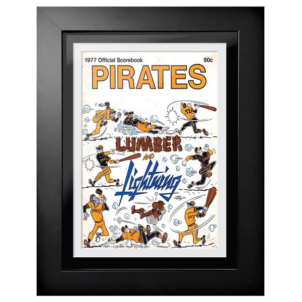 Pittsburgh Pirates 1977 Yearbook Cover 18 x 14 Framed Print