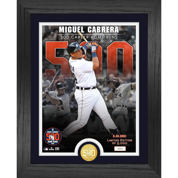 Highland Mint Miguel Cabrera 500th Career Commemorative Bronze Coin Photo Mint