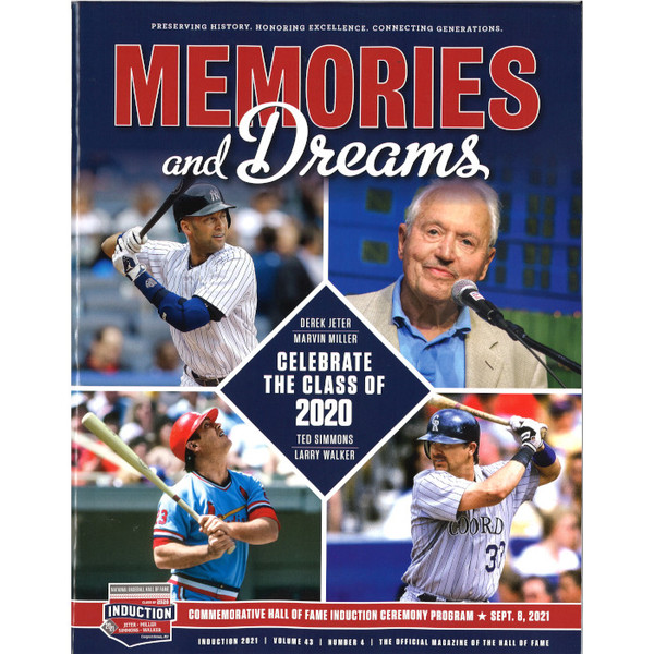 2021 Hall of Fame Induction Commemorative Program (Memories & Dreams Volume 43, Number 4)