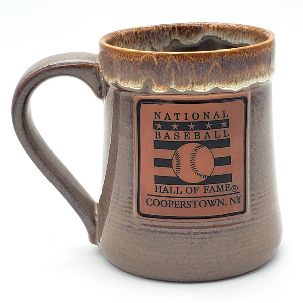 Baseball Hall of Fame Brown Ceramic 22oz Mug